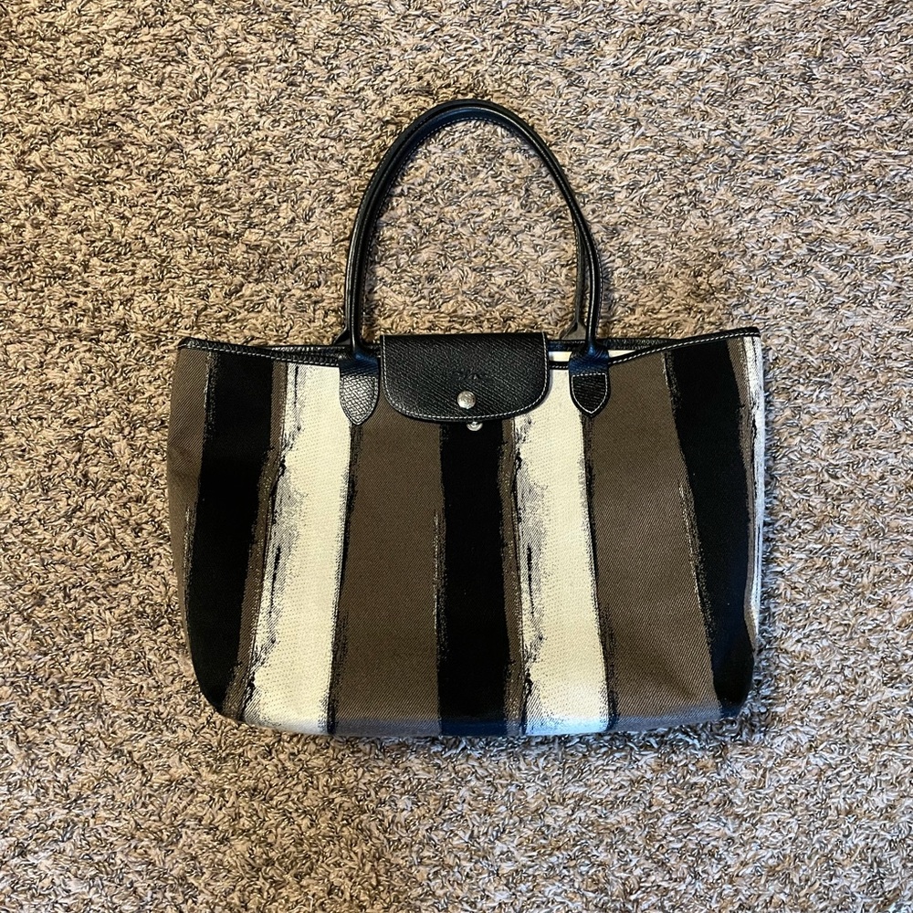 Preloved Longchamp Coup De Pinceau tote and pouch